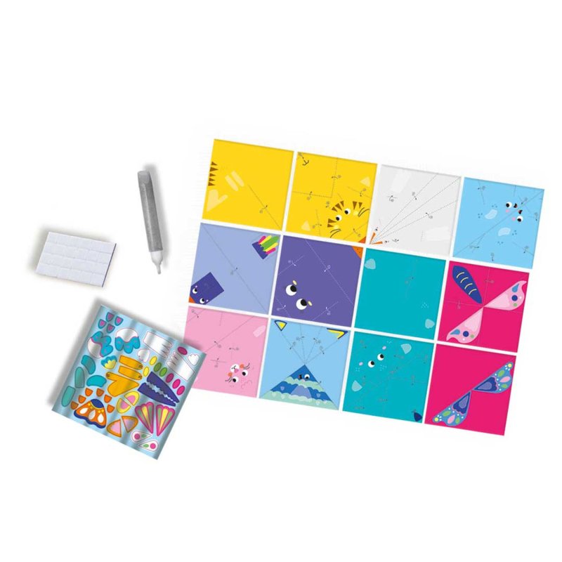 SES Creative Origami s trblietkami a pierkami 12v1