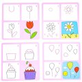 Djeco Kreslenie krok za krokom, Princezny