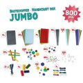 Lena Kufrík pre malých kutilov JUMBO tyrkysový, 800 ks