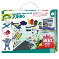 Lena Kufrík pre malých kutilov JUMBO tyrkysový, 800 ks