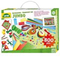 Lena Kufrík pre malých kutilov JUMBO zelený, 800 ks