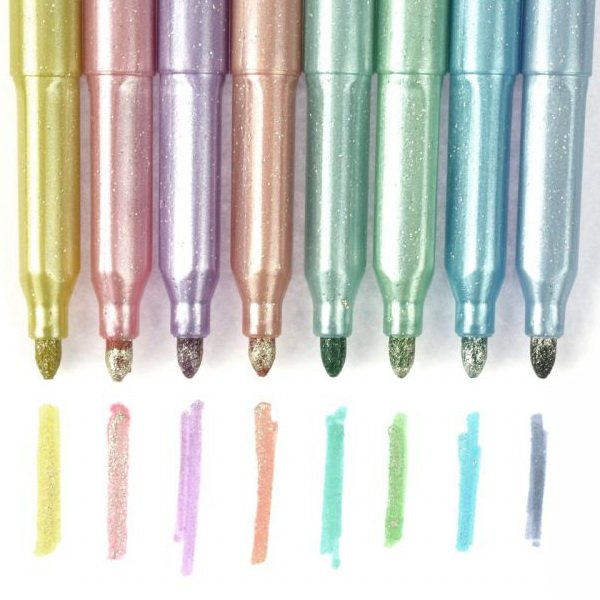 Eberhard Faber Fixky Glitter pastelové, 8 ks