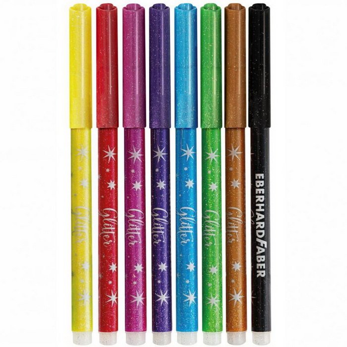 Eberhard Faber Fixky Glitter základné, 8 ks