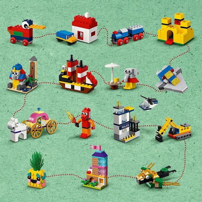 Lego Classic 11021 90 rokov hier, 1100 dielikov