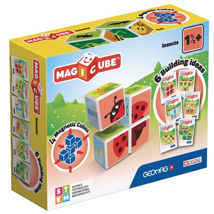 Geomag Magicube - Hmyz 4 kocky