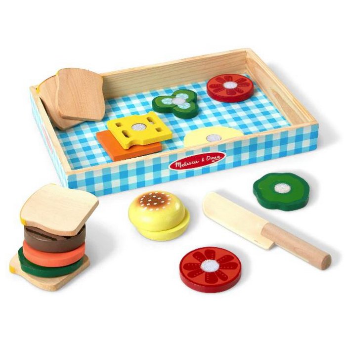 Melissa & Doug Drevená sada na výrobu sendvičov