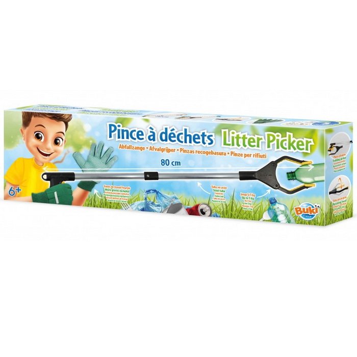 Buki Zberač na odpadky + rukavice