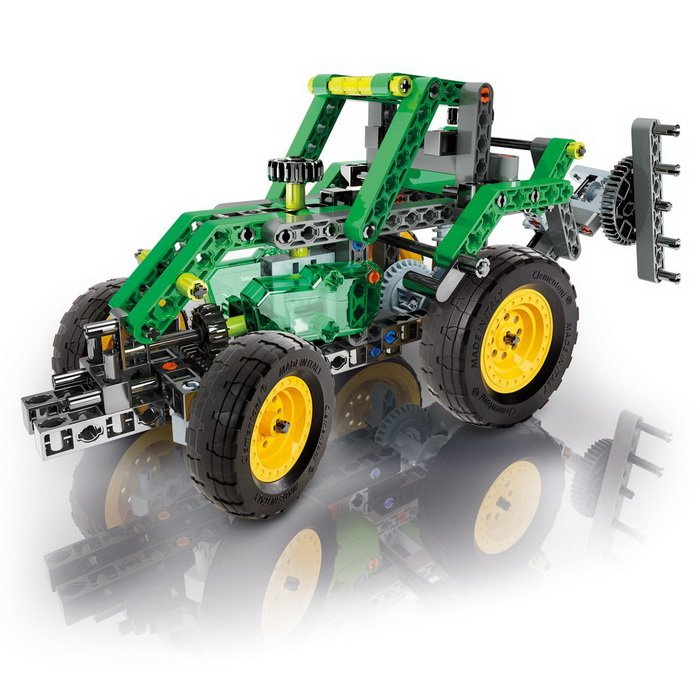 Clementoni Mechanické laboratórium Farmársky traktor, 200 dielikov
