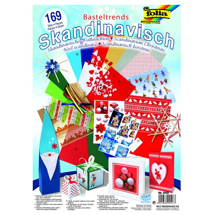 Folia Tvorivá sada Škandinávske Vianoce, 169 kusov