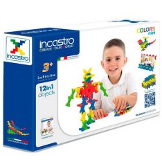 Incastro Stavebné kocky Colors Mini 40 dielikov
