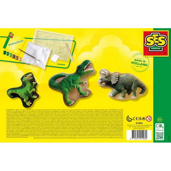 Ses Creative Odlievanie a maľovanie Svet dinosaurov
