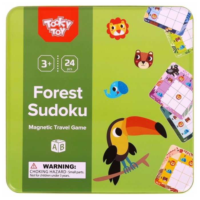 Tooky Toy Magnetické sudoku Lesné zvieratká