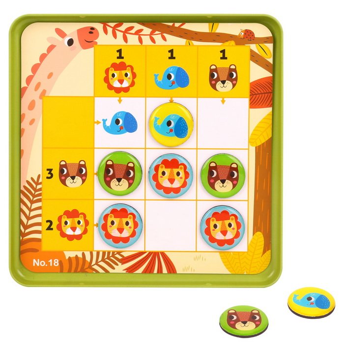 Tooky Toy Magnetické sudoku Lesné zvieratká