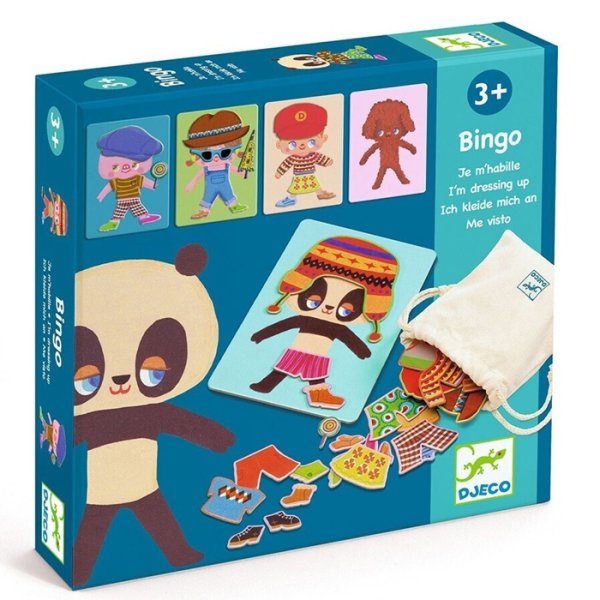 Djeco Bingo hra Obliekanie