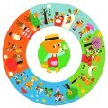 Djeco Didaktické puzzle Rok, 24 dielikov
