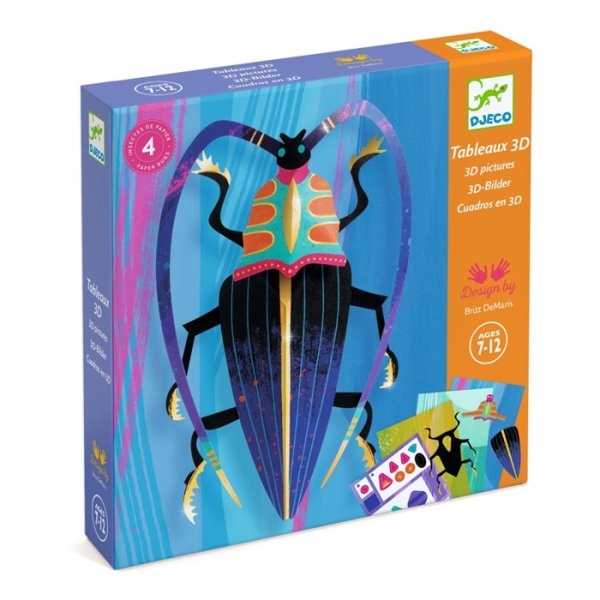 Djeco Papierový 3D hmyz - sada na lepenie