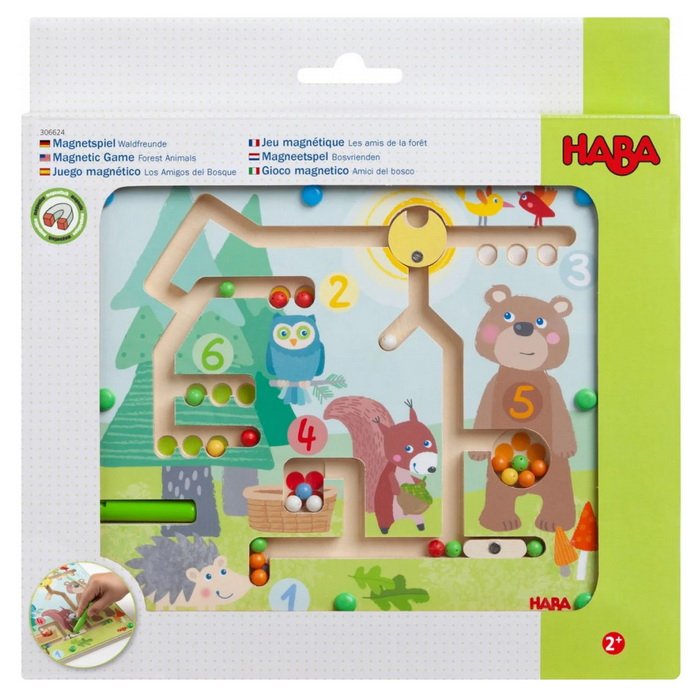 HABA Magnetický labyrint Lesné zvieratká, 30 x 26 cm