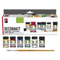 Marabu Decormatt Acryl, sada 6x15 ml