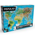 Popular Drevené puzzle Mapa sveta, 160 dielikov