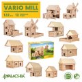 Walachia drevená stavebnica VARIO Mlyn 122, 12 modelov