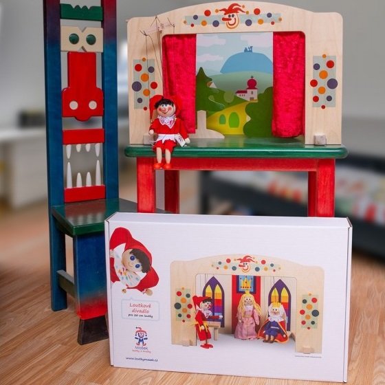 Školské bábkové divadlo pre 20 cm marionety