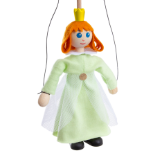 Drevená marioneta Princezná, 14 cm