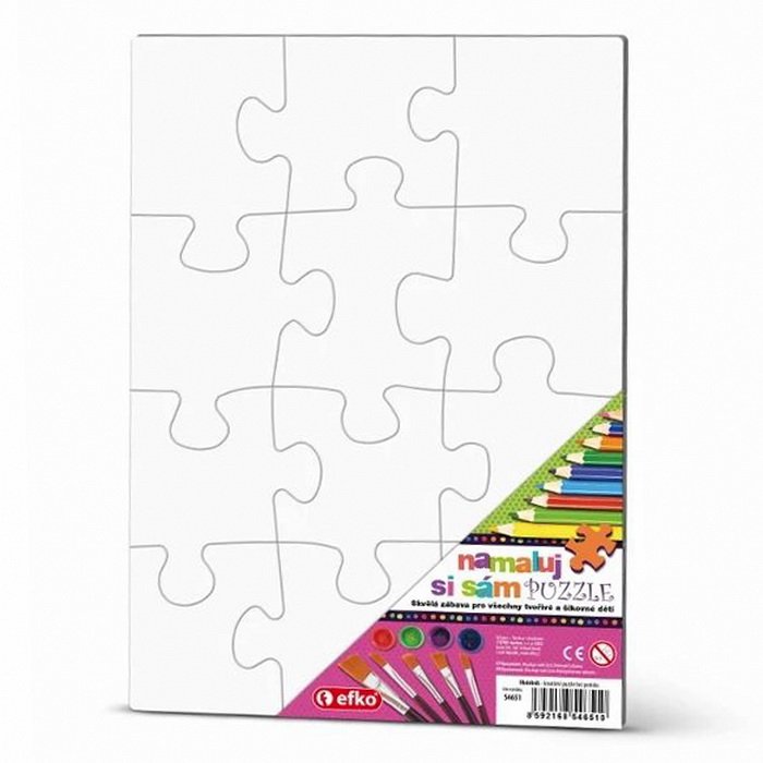 Efko Puzzle Namaľuj si sám - Obdĺžnik 1 ks, 21x30 cm