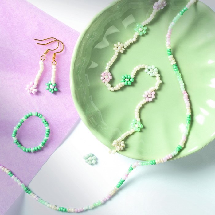 Folia Rokajlové korálky pastelová sada, 90 g