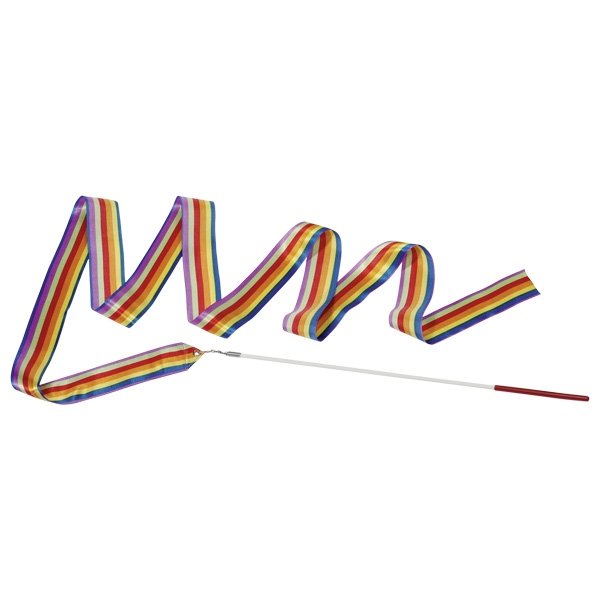 Goki Gymnastická stuha dúhová, 2 m