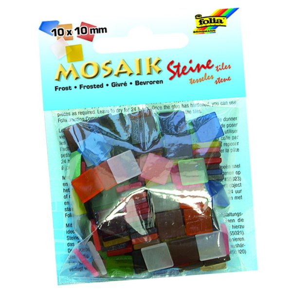 Folia Mozaikové kamienky ľadové, 190 ks, 10x10 mm