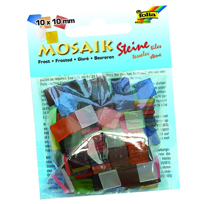 Folia Mozaikové kamienky ľadové, 190 ks, 10x10 mm