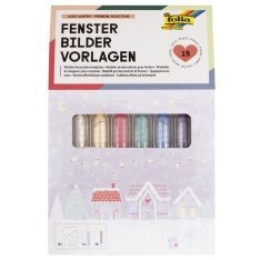 Folia Obrázky na okno Maxi set - Zima