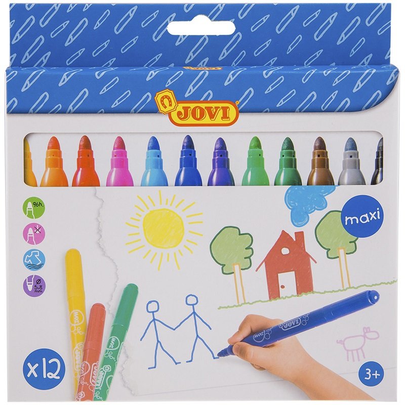 Jovi Fixky hrubé Maxi, 12 ks