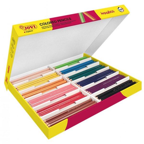 Školské Pastelky trojhranné bezdrevné, 288 ks