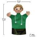 Maňuška klasická Chlapec dobrý-zlý, 2v1, 27 cm