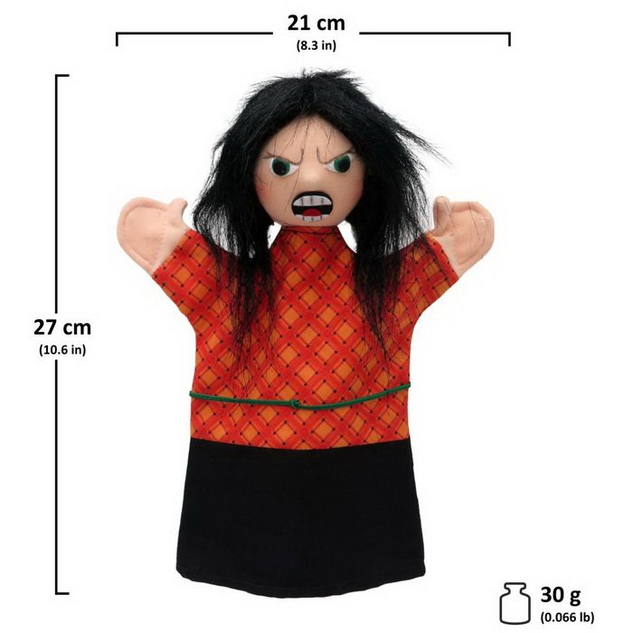 Maňuška klasická Mama dobrá-zlá, 2v1, 27 cm