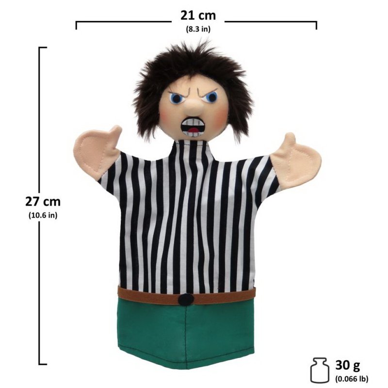 Maňuška klasická Otec dobrý-zlý, 2v1, 27 cm