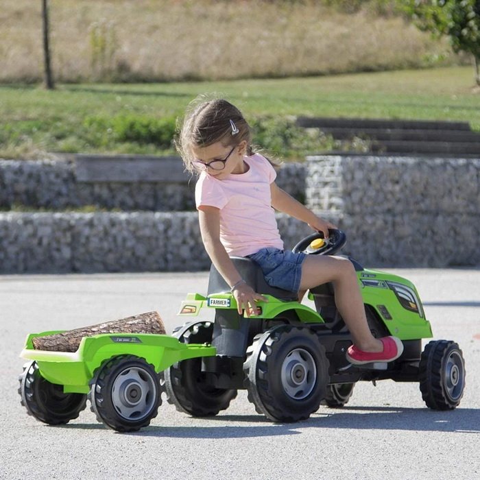 Smoby Šliapací traktor Farmer XL s vozíkom