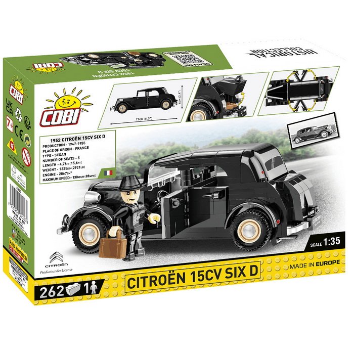Cobi 2267 Citroen 15CV SIX D, 262 ks + figúrka