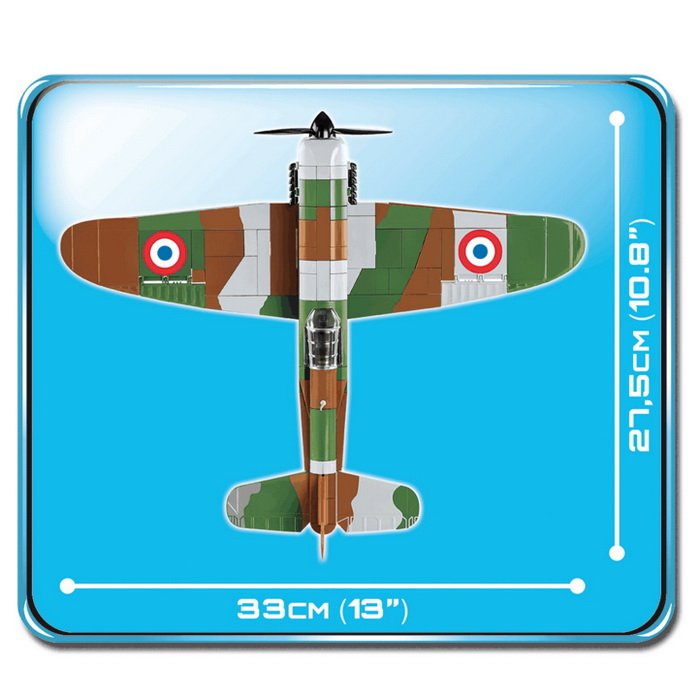 Cobi 5720 Dewoitine D.520, 283 ks + figúrka