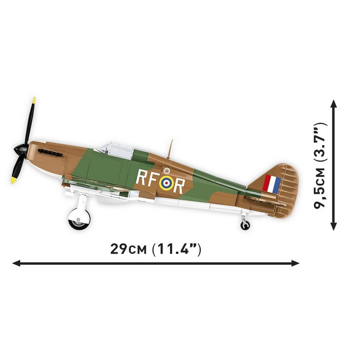 Cobi 5728 Hawker Hurricane Mk. I, 382 ks + figúrka