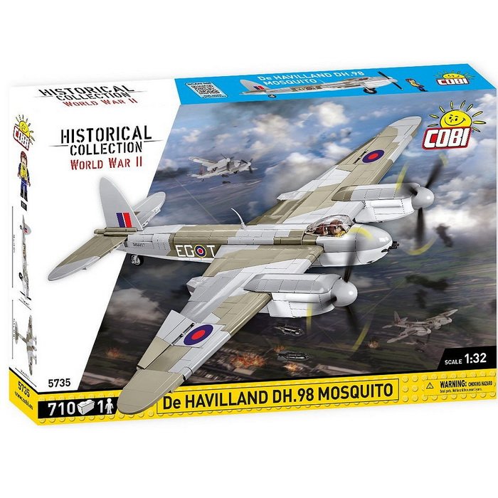 Cobi 5735 De Havilland DH.98 Mosquito, 710 ks + figúrka
