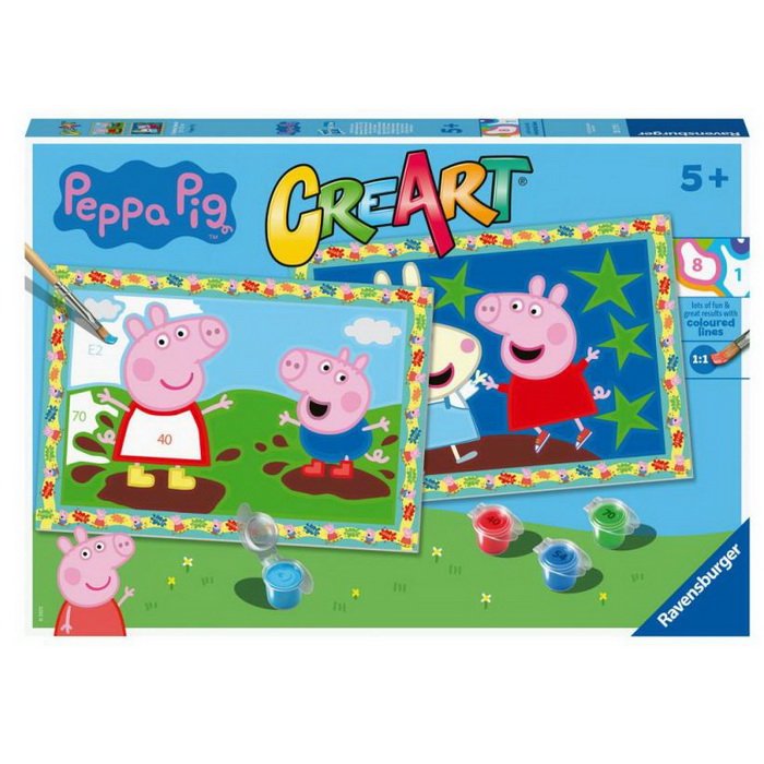 CreArt Maľovanie podľa čísel Prasiatko Peppa