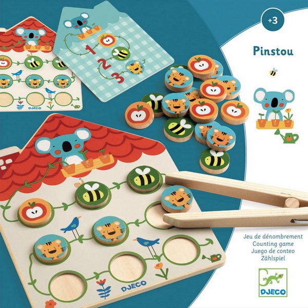 Djeco Pinstou - počítanie s pinzetou