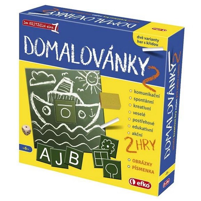 Efko Domalovánky Obrázky a písmenká, kreatívne hry 2v1