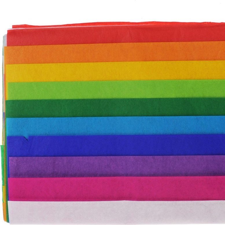 Folia Hodvábny papier farebný 20 g/m2, 10 ks