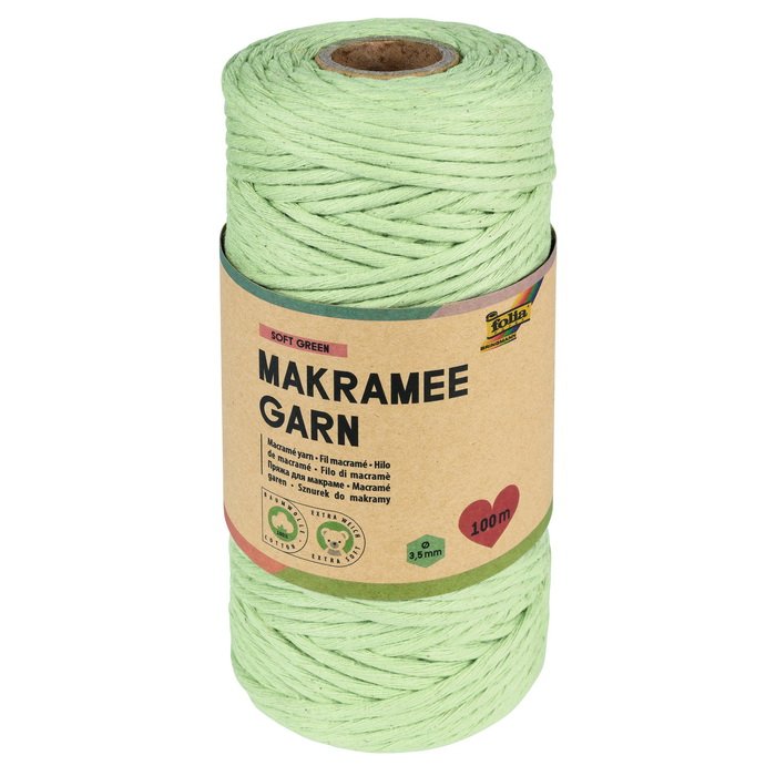 Folia Makramé priadza Zelená, 100 m