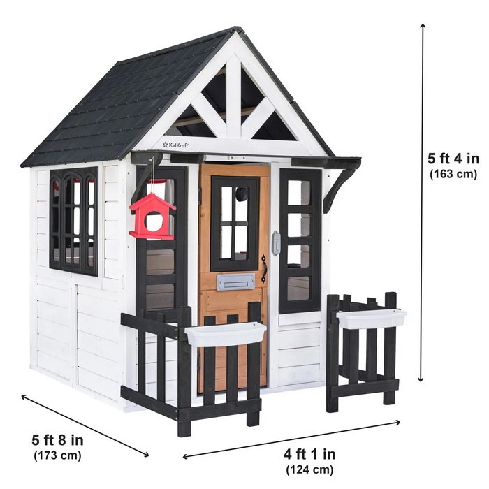 KidKraft Záhradný bungalov biely