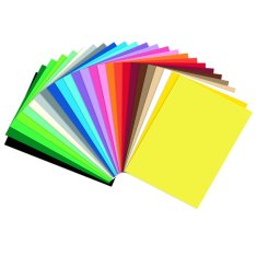 Školské farebné papiere A4, 130g 100 ks
