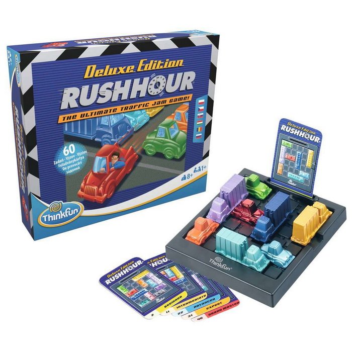 ThinkFun Logická hra Rush Hour Deluxe, 60 rébusov